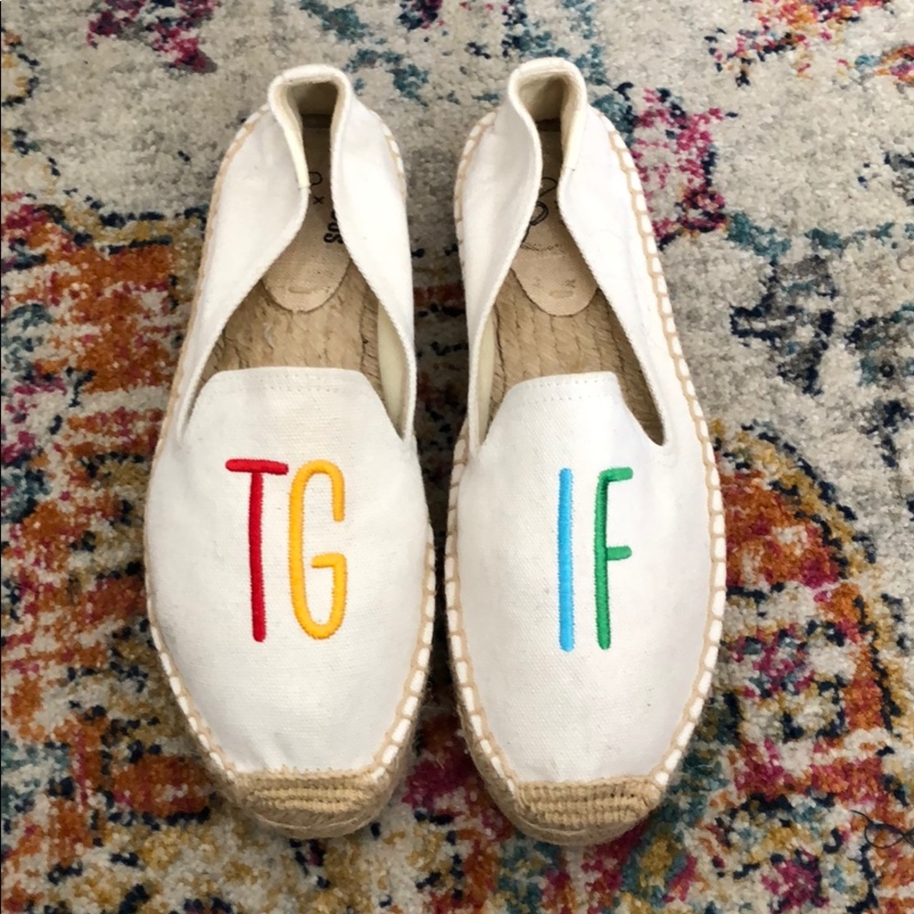 Soludos x Ashkahn TGIF Smoking Slippers in White